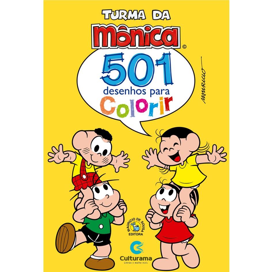 Desenhos colorir online turma da monica