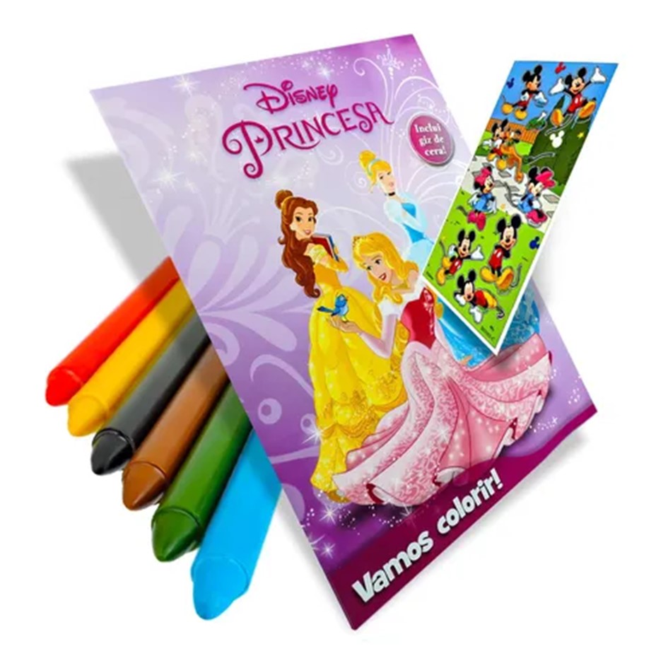 Livro de colorir princesas disney