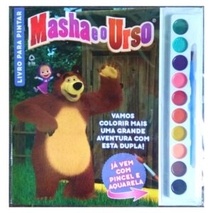 Livro para Pintar com Aquarela – Masha e o Urso