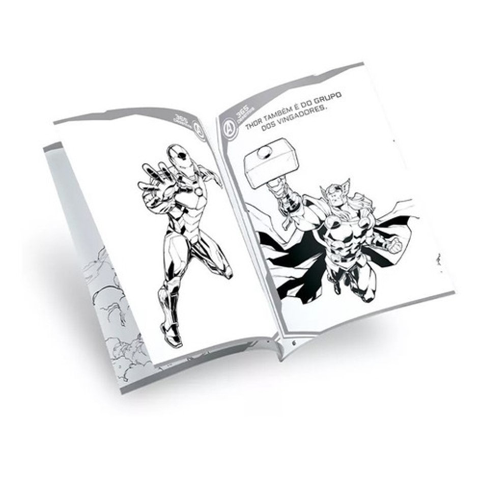 Livro 365 Desenhos Para Colorir Pixar - Disney - Kit de Colorir