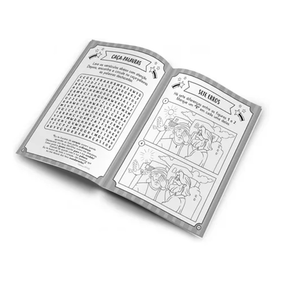 Livro 365 Caça Palavras C/ Historias Bíblicas - - Livros de Caça