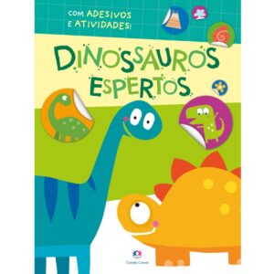 Livro de Atividades com Adesivos – Dinossauros Espertos