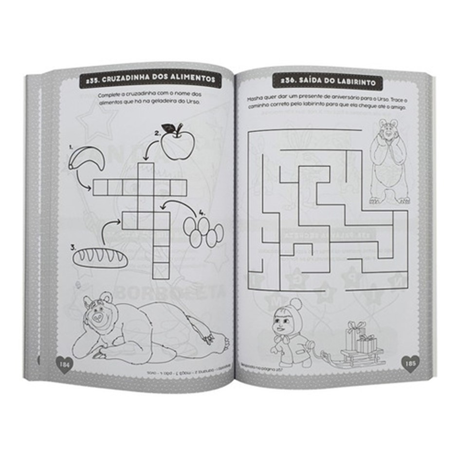 365 Atividades e desenhos para colorir – Masha e o Urso | Ciranda dos Livros