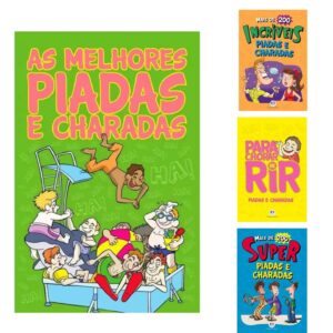Kit Com 4 Livros com as Melhores Piadas E Charadas Infantis