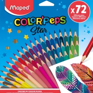Lápis de Cor Color Peps Star Maped – caixa com 72 Cores
