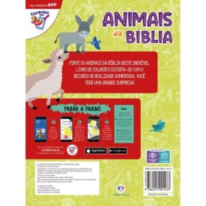 Médio – Animais da Bíblia – Livro de colorir com 8 páginas
