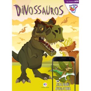 Médio – Dinossauros – Livro de colorir com 8 páginas