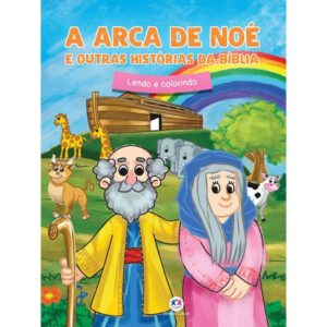 Médio – A arca de Noé – Livro de colorir com 8 páginas