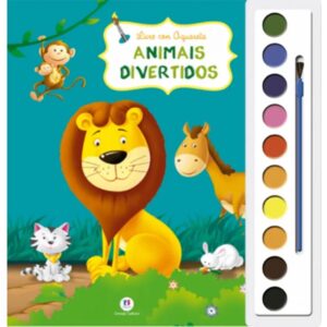 Livro com Aquarela – Animais divertidos