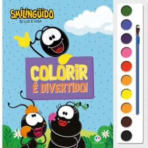 Livro com Aquarela – Smilinguido – Colorir é divertido!