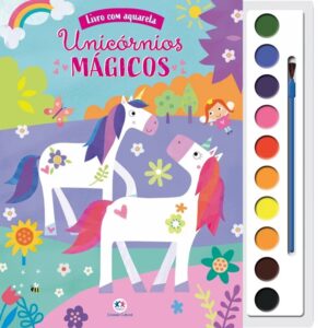 Livro com Aquarela – Unicórnios mágicos