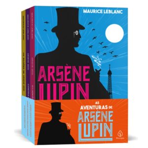 Coleção As aventuras de Arsène Lupin com 3 volumes – Editora Principis, Autor Maurice Leblanc – Edição 1, 2021