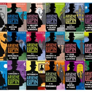 Coleção As aventuras de Arsène Lupin com 19 volumes – Editora Principis, Autor Maurice Leblanc – Edição 1, 2021