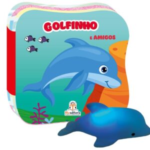 Conhecendo os animais – Golfinho – Livro de banho + 1 bichinho luminoso