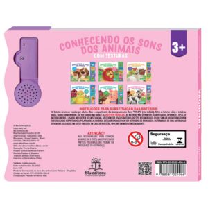 Livro Sonoro Conhecendo os Sons dos Animais com Textura: Vaquinha