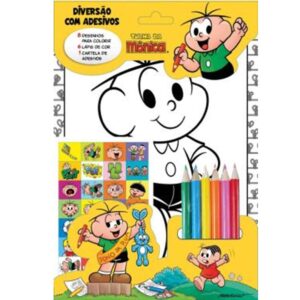 Kit Turma Da Mônica – Diversão Com Adesivos – Cebolinha