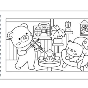 Livro Capa dura Comfy and Cozy Pink – Para Colorir