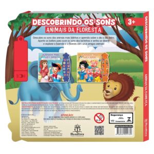 Livro Sonoro Descobrindo os Sons: Animais da Floresta