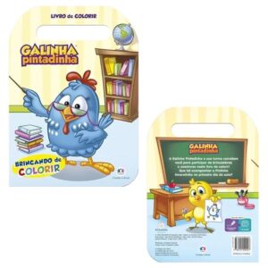 Livro de Colorir com Alça: Galinha Pintadinha – Brincando de colorir
