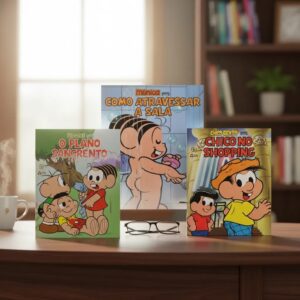 Coleção com 3 Livros da Turma da Mônica – Capa Dura