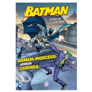 Livro Médio de colorir com 8 páginas – Batman – Homem-morcego versus Coringa