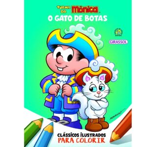 Clássicos para colorir Turma da Mônica – O Gato de Botas