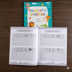 Kit Coleção Caligrafia Divertida 4 Livros – Letra Bastão, Cursiva, Forma e Numerais