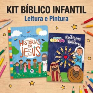 Kit Bíblico Infantil: Leitura e Pintura