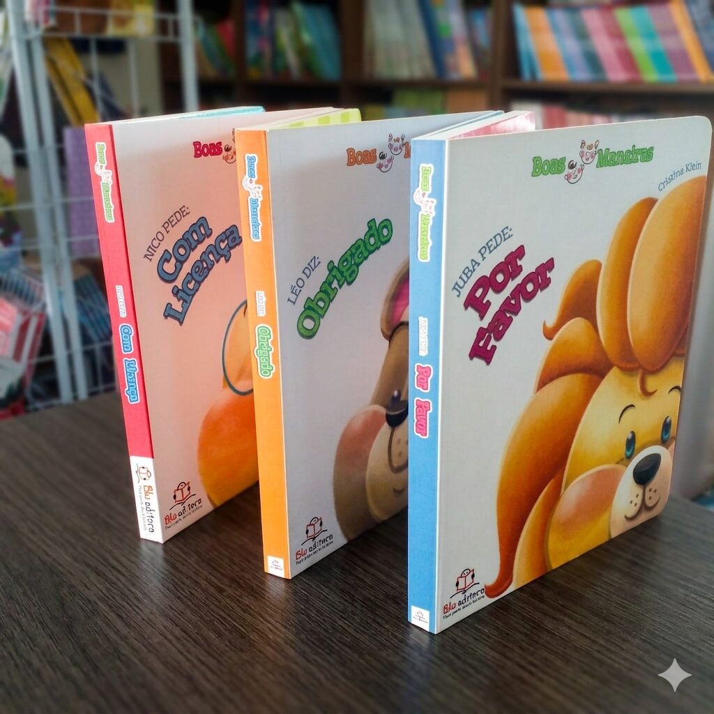 Combo 3 Livros Pedagógicos Boas Maneiras Cristina Klein Blu Editora