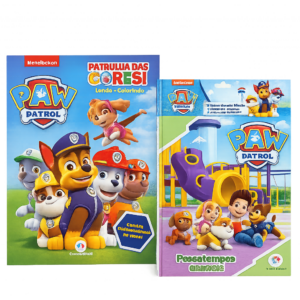 Kit Infantil Patrulha Canina | 2 Livros Educativos e para Colorir